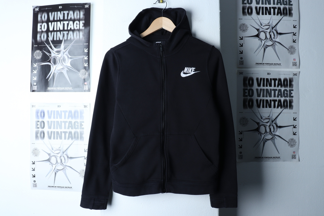 W(L) 나이키 후드집업 솔로스우시 블랙 기모 이미지