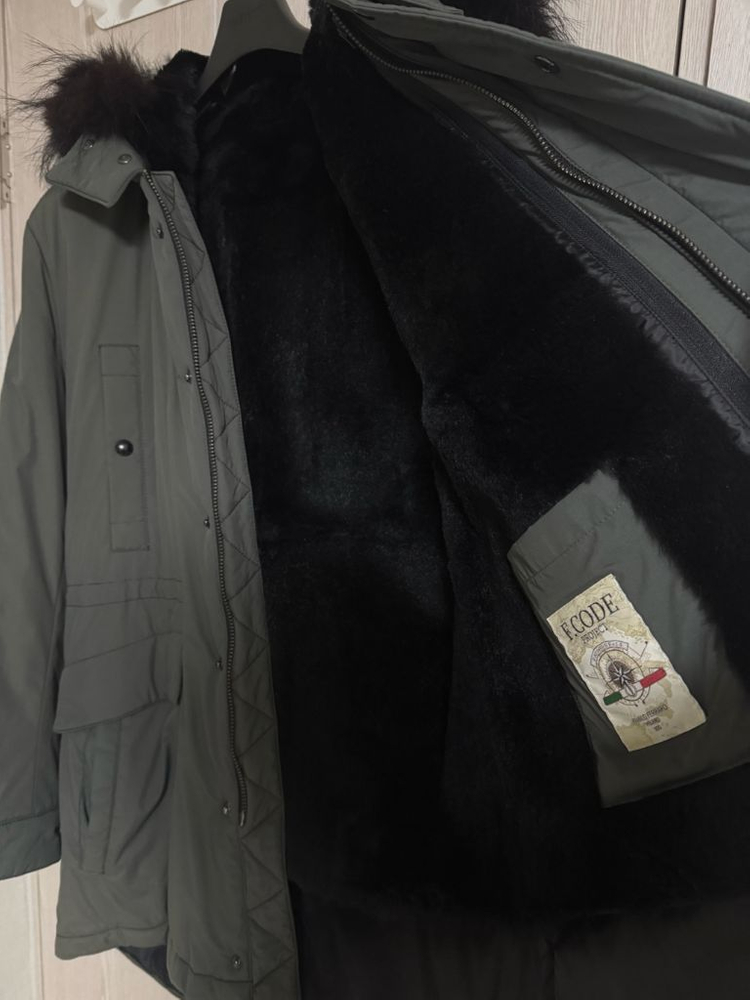 프랑코페라로 토끼털내피 야상 점퍼 100사이즈--2