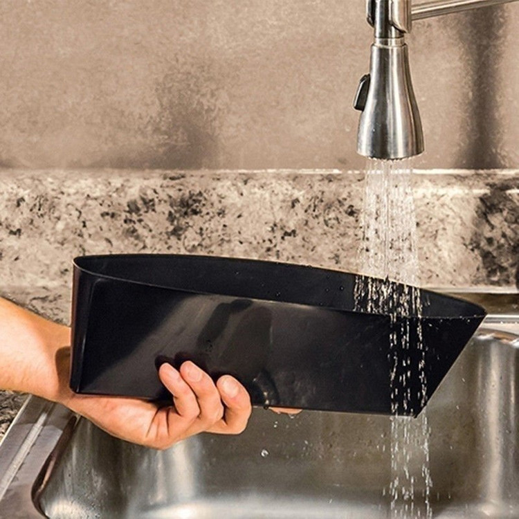 새 2개 검정색 미용 용품 틈새 크랙 커버 미용실 의자 빈틈 이미지