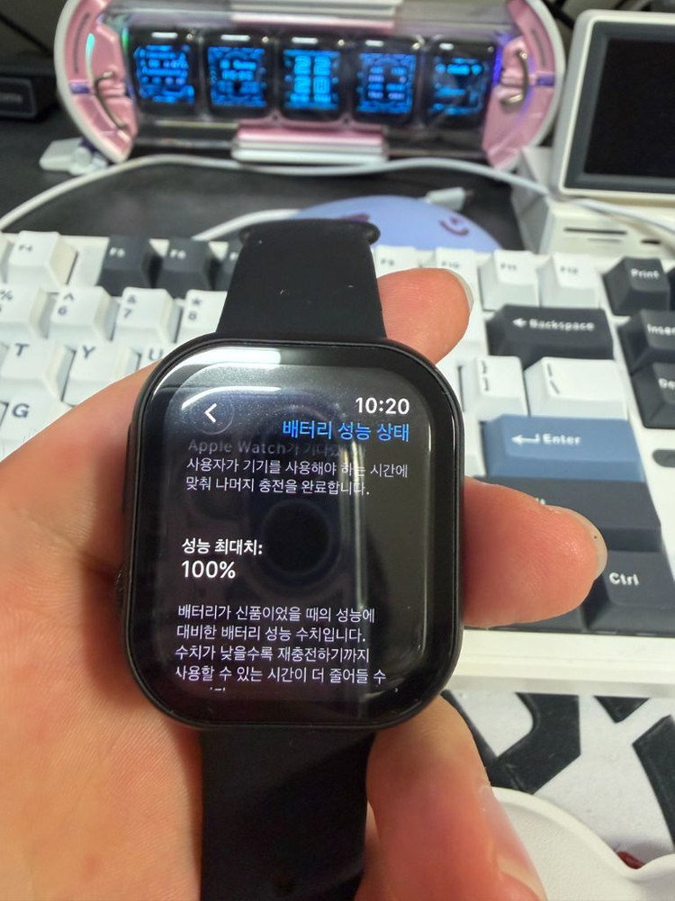 애플워치 10 42mm 제트블랙 팝니다.--1