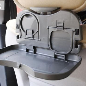 새 회색 차량용 뒷좌석 테이블 컵 홀더 거치대 여행용 용품 차량용 뒷자석 이미지