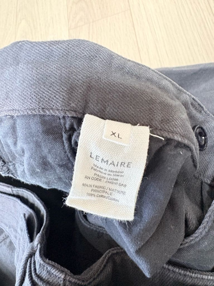 르메르 벨티드 와이드 팬츠 - 다크 그레이--1