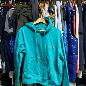 우영미 백로고 후드티 에메랄드 48