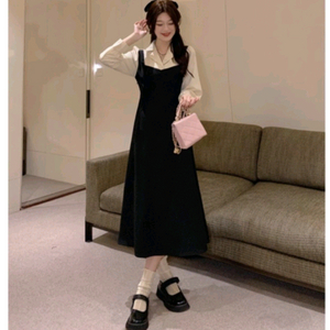 (5566size)여성스런 오피스룩 하객룩 롱원피스