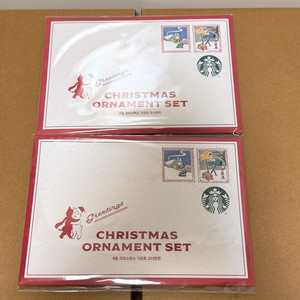 스타벅스 홀리데이 프렌즈 오너먼트 택 세트 (새제품)