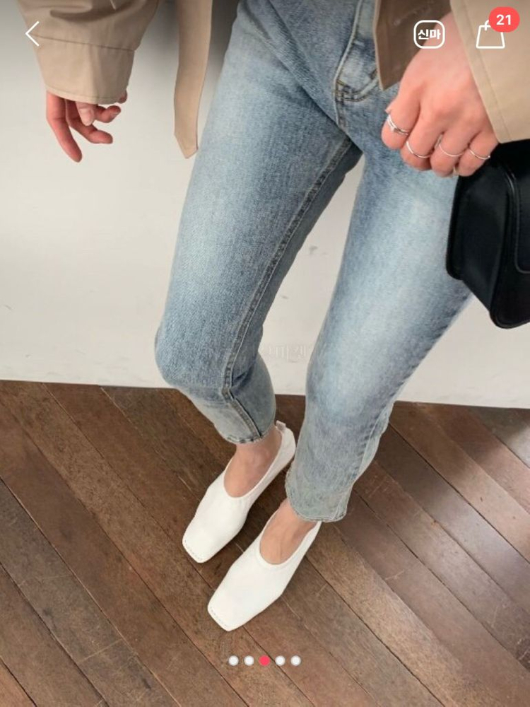 (S) 투모로우팩토리 일자 청바지 데님 팬츠--1