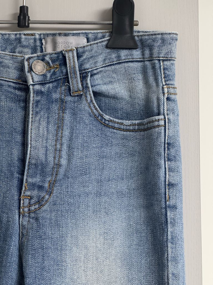 (S) 투모로우팩토리 일자 청바지 데님 팬츠--4