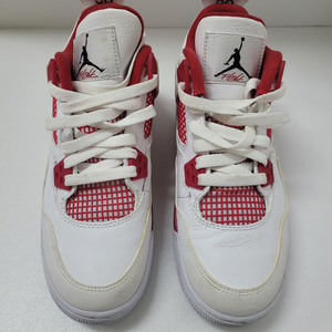 에어조던 4 레트로 BG 농구화 화이트/레드 컬러웨이 235 이미지