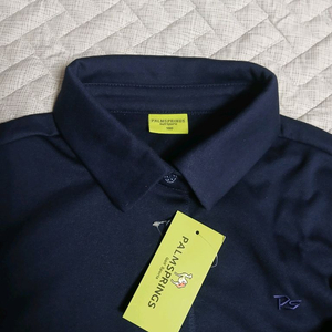 팜스프링 네이비 기모 카라 티 가슴단면 49