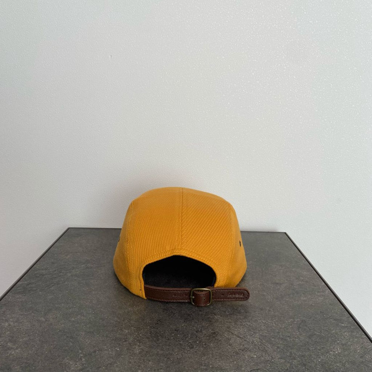 (OS) 슈프림 박스로고 캠프캡 모자 오렌지 옐로우--3