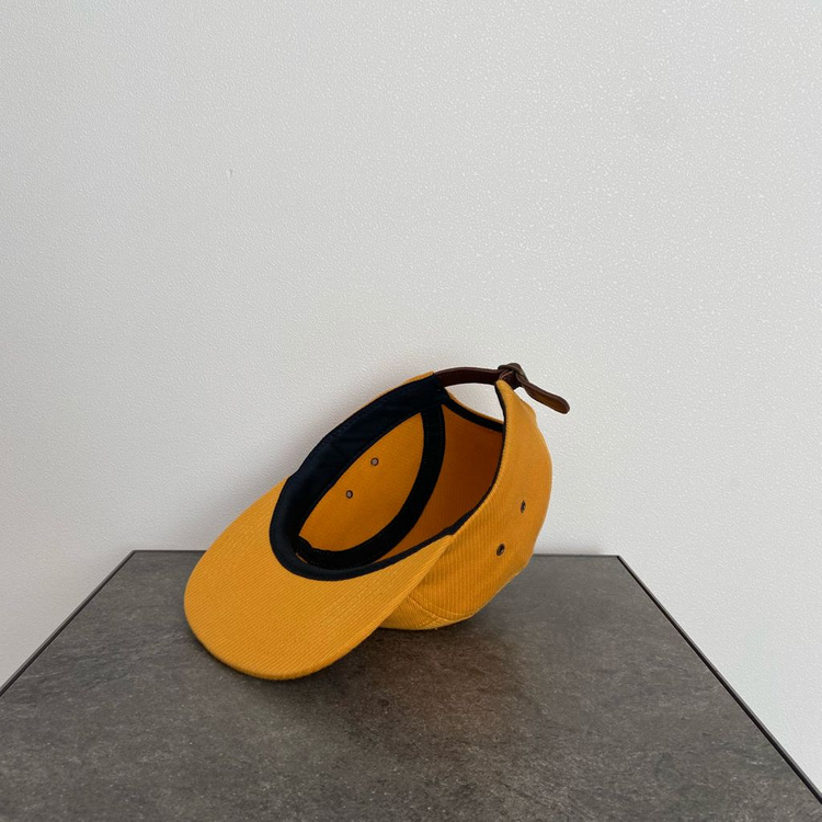 (OS) 슈프림 박스로고 캠프캡 모자 오렌지 옐로우--5