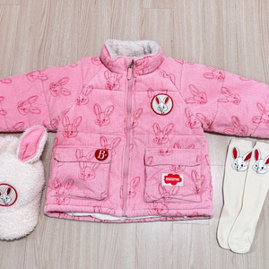 베베드피노 앨리 풀셋 점퍼 모자 니삭스 점퍼 120사이즈