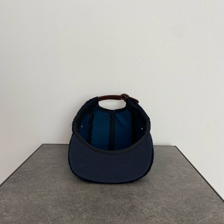 (OS) 슈프림 박스로고 캠프캡 크로커다일 코듀로이 네이비--4