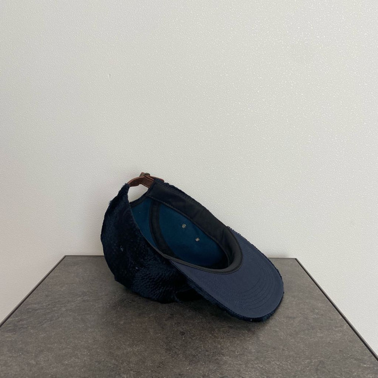 (OS) 슈프림 박스로고 캠프캡 크로커다일 코듀로이 네이비--6