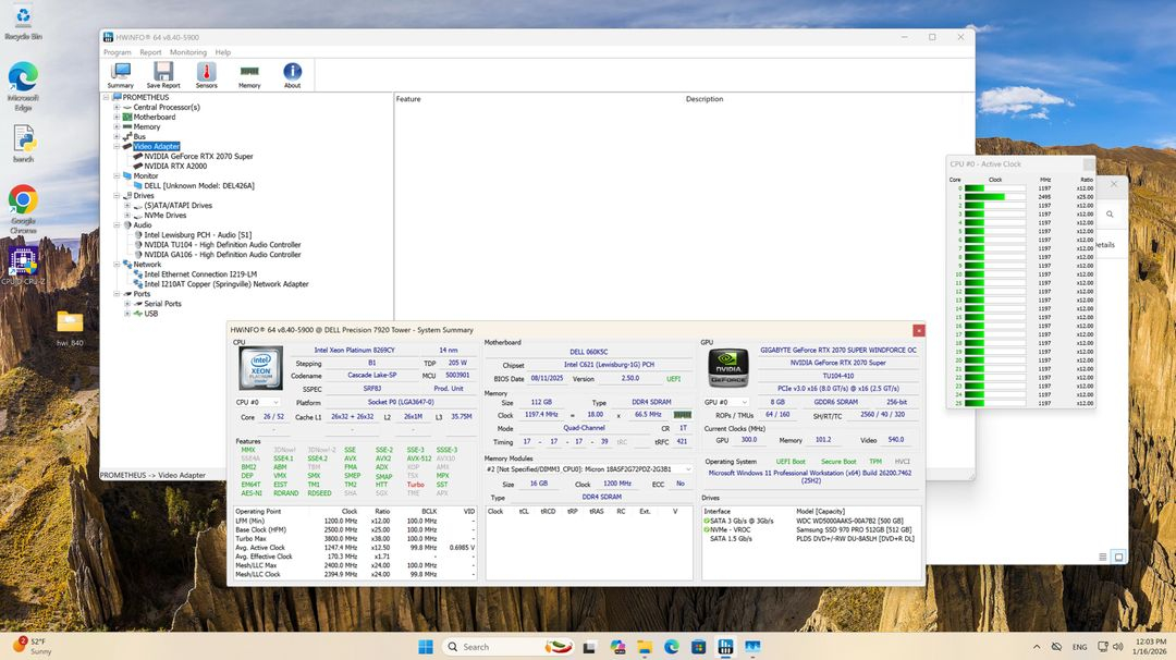 판완) Dell 7920 제온 플래티넘 2세대 워크스테이션--5