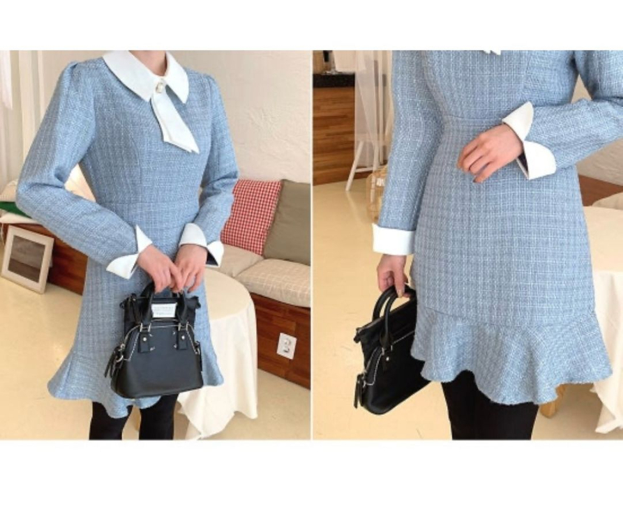 가격내림! 새상품 리리앤코 트위드원피스 88 이미지