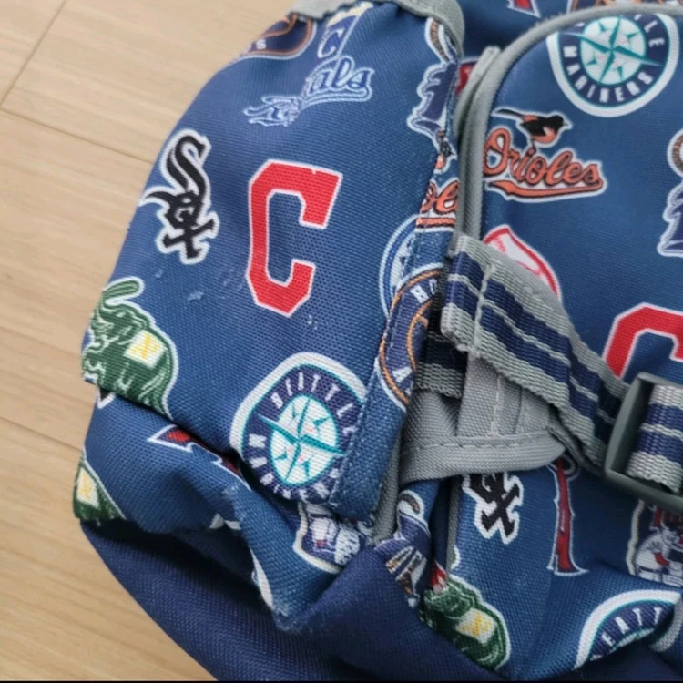 MLB 야구팀 패턴 책가방+우주그림 필통 이미지