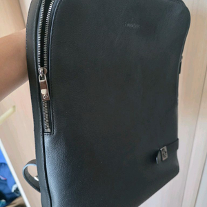 샘소나이트 블랙가죽 백팩