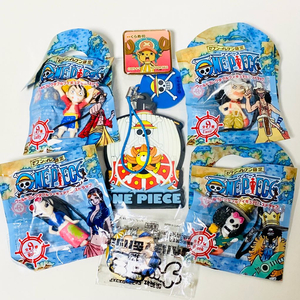 일본고전빈티지 원피스 월콜 피규어 스트랩키링 루피우솝로빈브룩