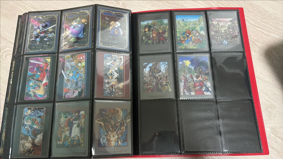 드래곤퀘스트 몬스터 카드 전종 세트 / 90년대 문방구 카드 / 바인더 보관--1