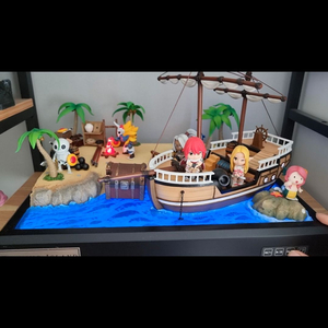 리니지 피규어 세트 말하는섬 디오라마