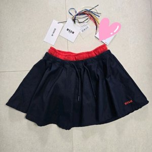MSGM 키즈 네이비 스커트 10Y