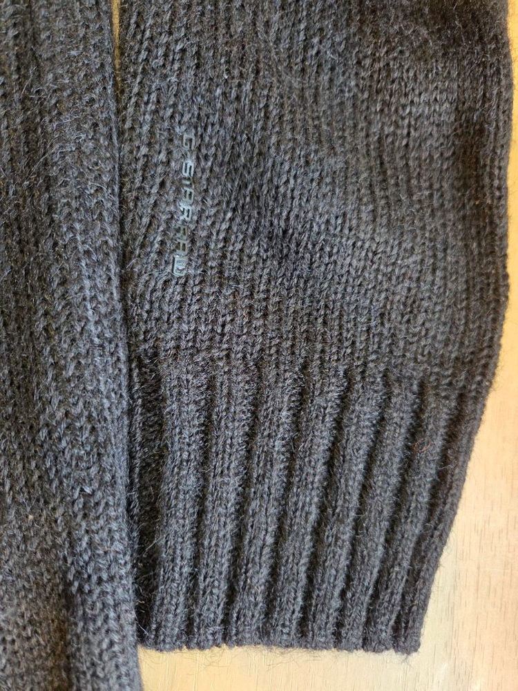 (특가)G-STAR롱 가디건 블랙 포켓 니트(S)남여공용 이미지