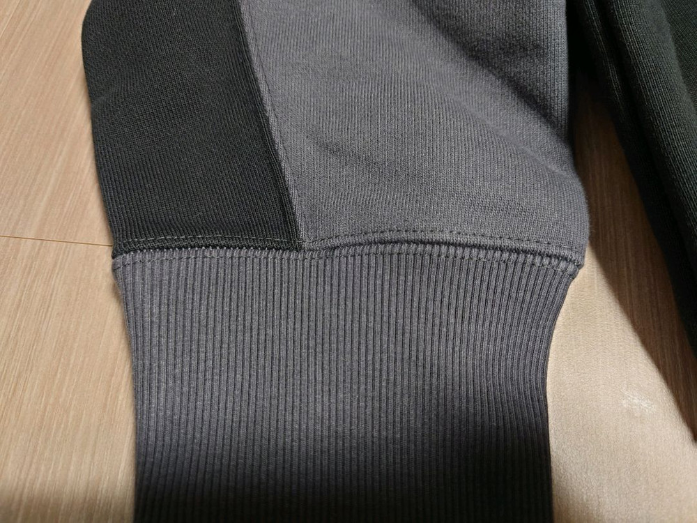 [L] 조던 x 오프화이트 플리스 풀오버 후드 - 블랙 이미지