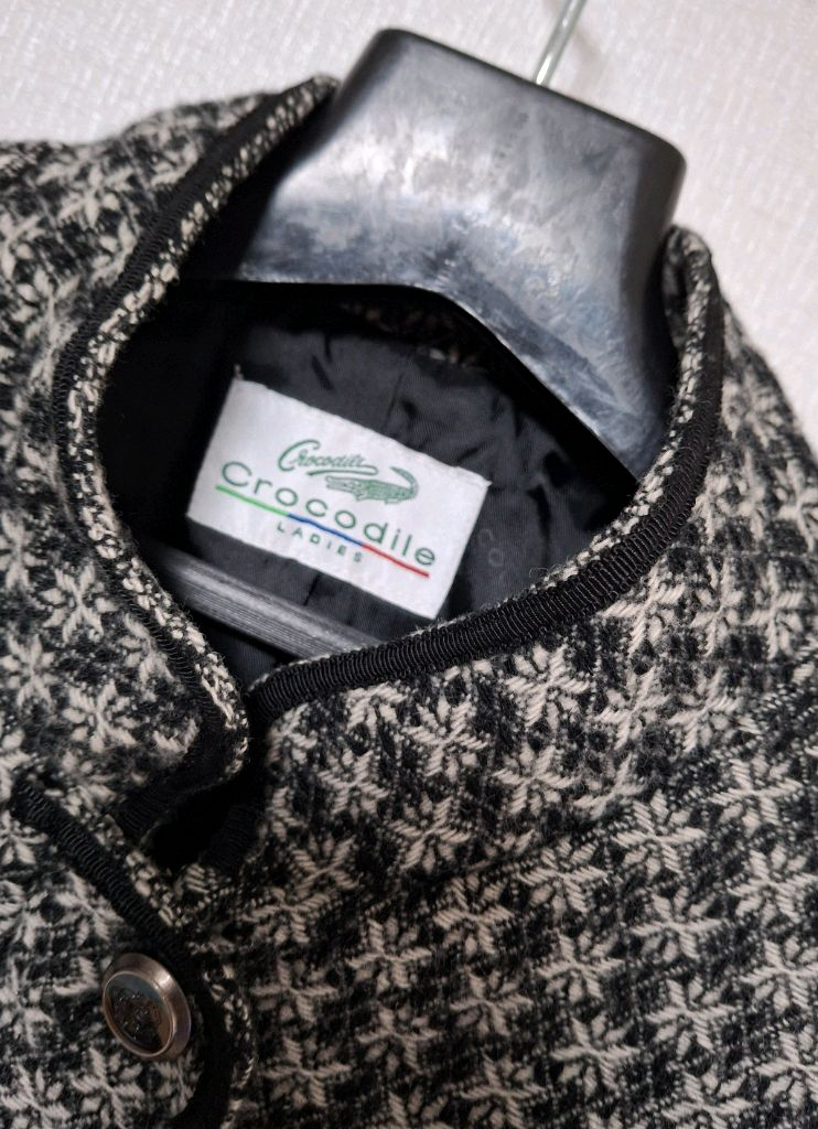빈티지!크로커다일 고급라인 순모트위드 자켓--1
