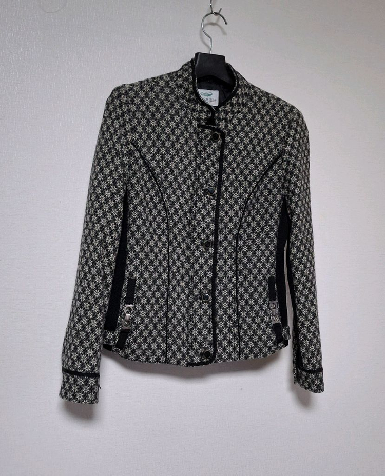 빈티지!크로커다일 고급라인 순모트위드 자켓--3