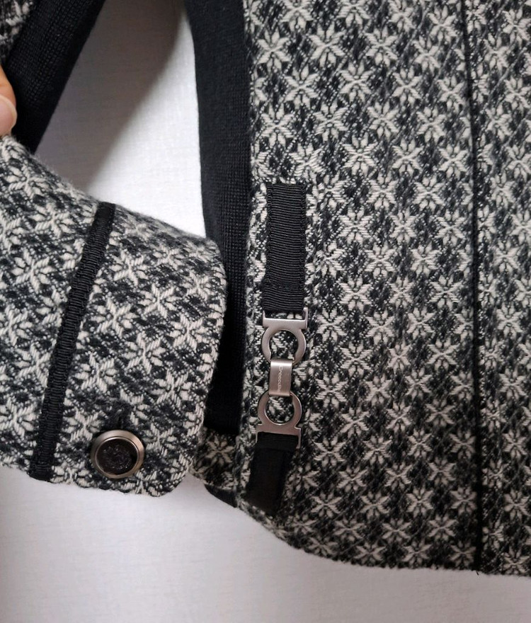 빈티지!크로커다일 고급라인 순모트위드 자켓--4