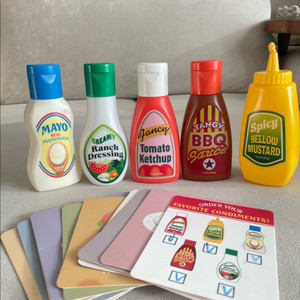 멜리사앤더그 소스통 5종+레시피카드+주방도구 일괄