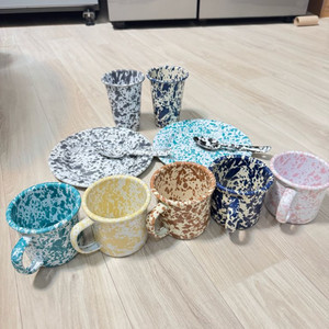 크로우캐년 머그컵 접시 스푼 이미지