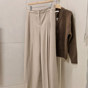 바이연 핀턱 와이드팬츠