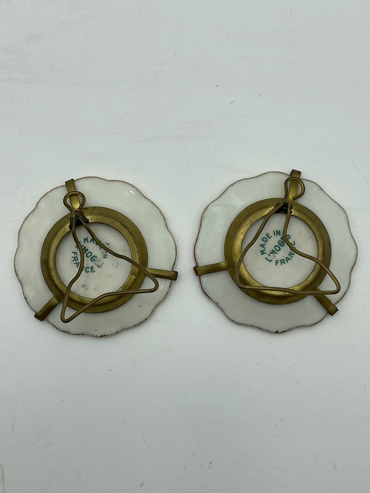 프랑스 리모주 성모마리아,예수 미니 탁상 액자 .324--1