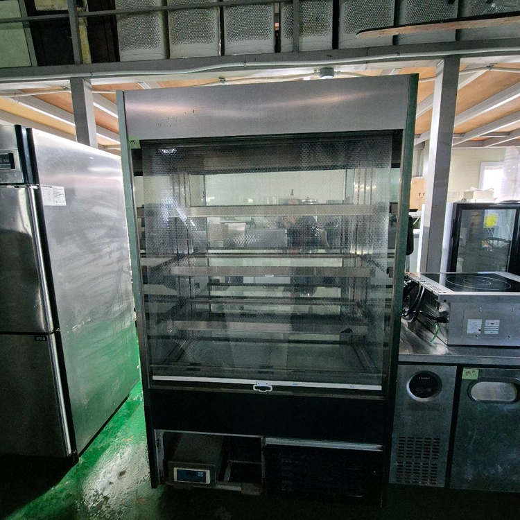 냉장 스탠드형 스텐 오픈 쇼케이스 3단--3