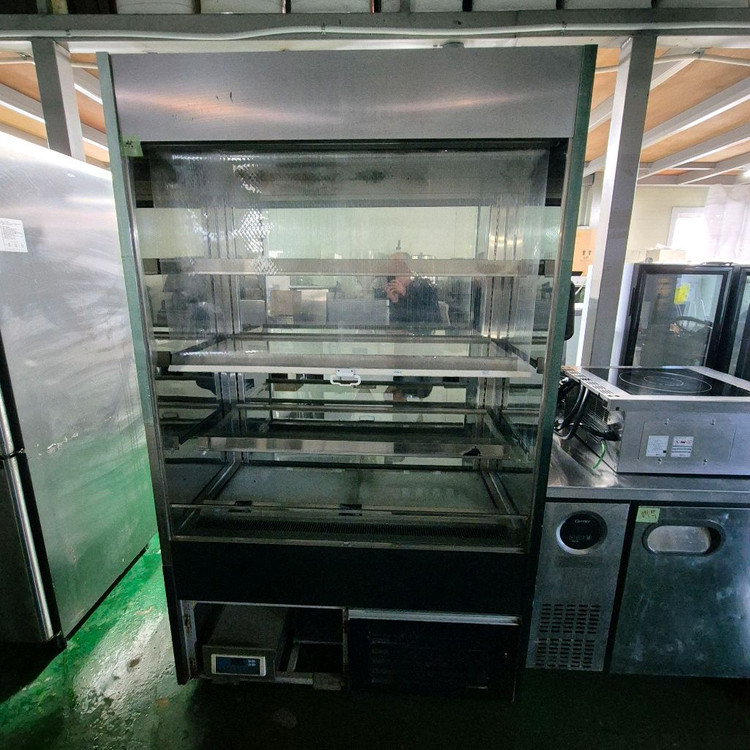 냉장 스탠드형 스텐 오픈 쇼케이스 3단--4