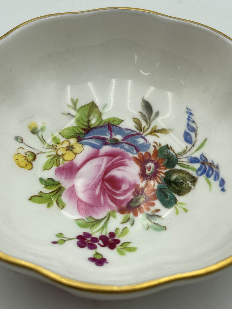 영국 로얄 크라운 더비 빈티지 플라워 패턴 트링켓 .301--3