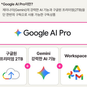 구글 AI Pro 제미나이 프로 1년 구독권