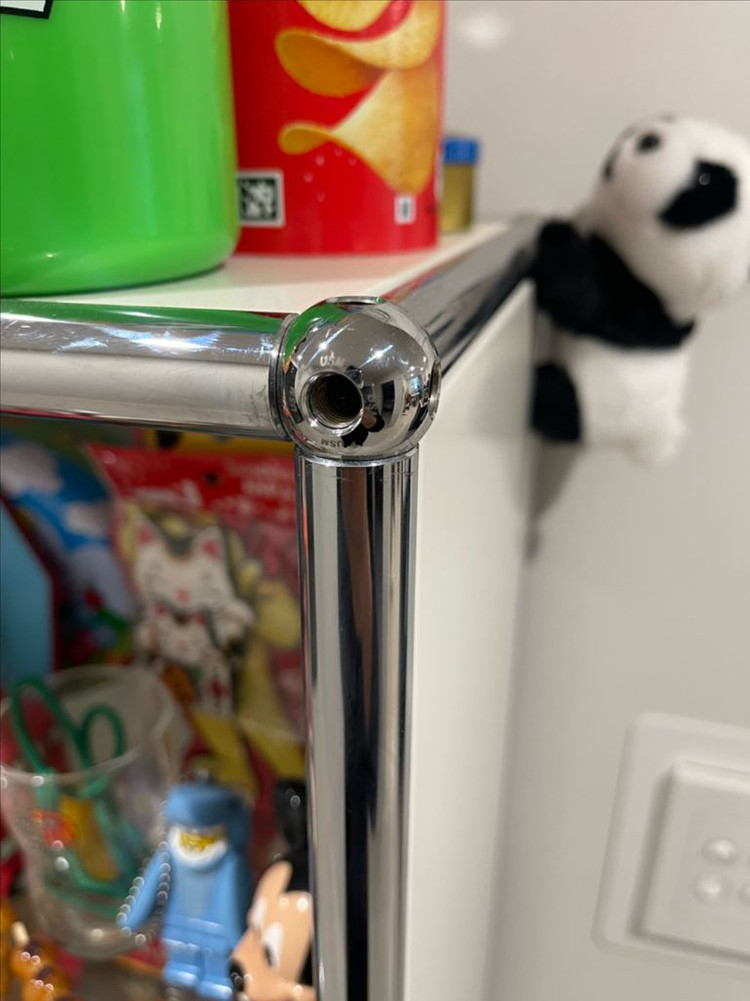 정품 USM Haller 6단 유리선반 모듈 책장 화이트--2