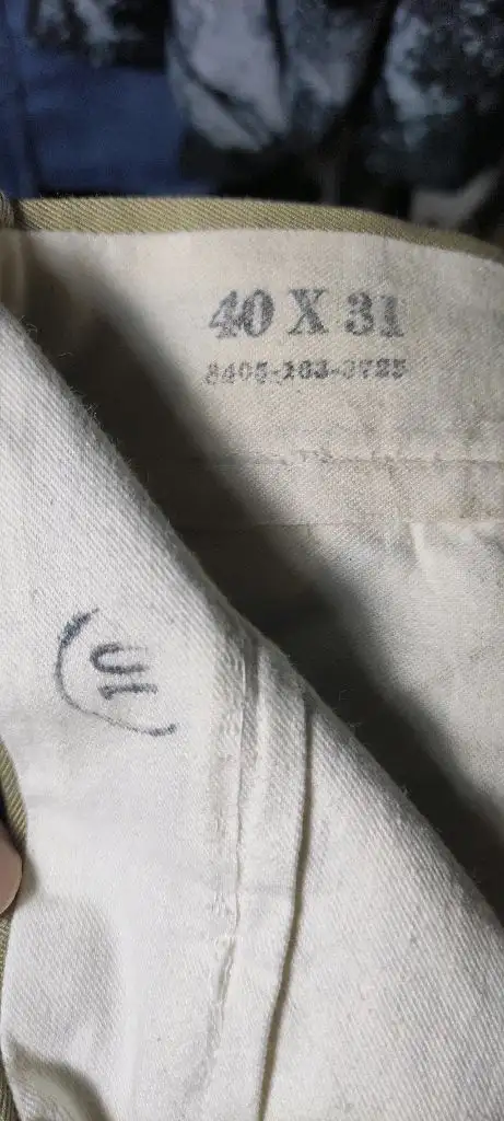 50s 미군 치노팬츠 표기40사이즈 이미지