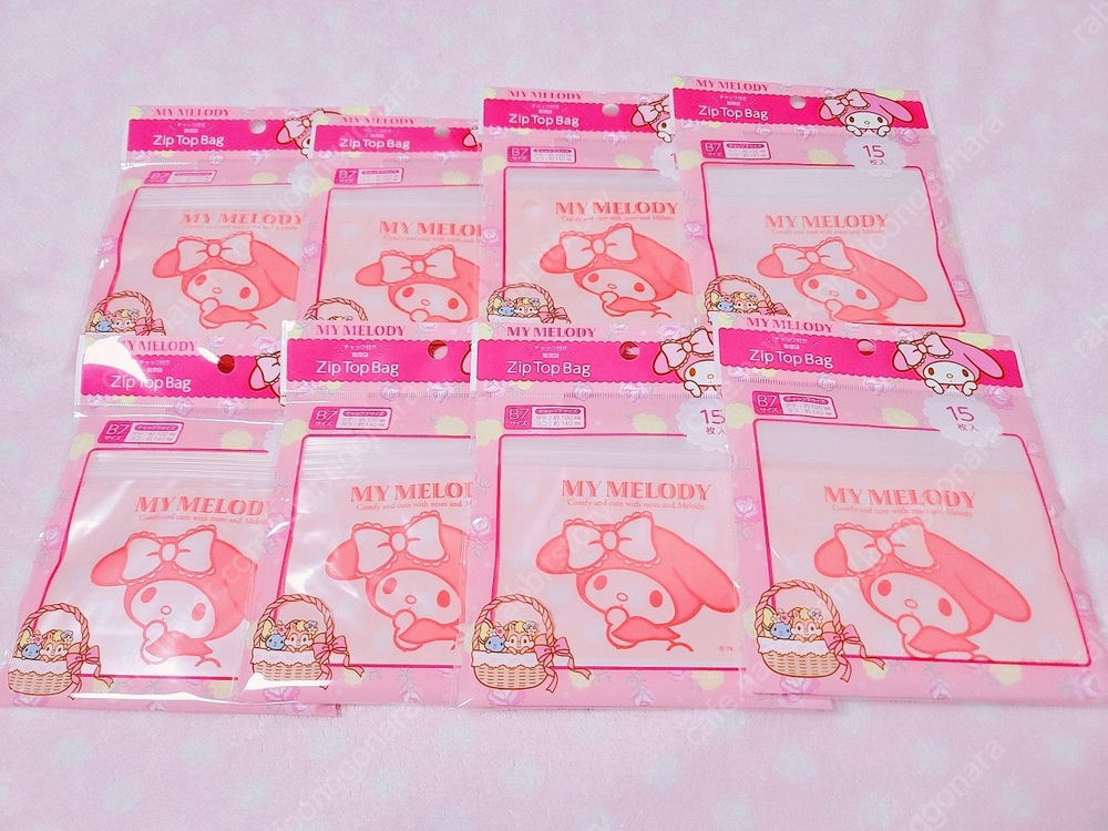 다이소 산리오 파우치 마이멜로디 키티 시나모롤 투명 파우치 필 펜 파우치 다이소 마이멜로디 동전 지갑--5