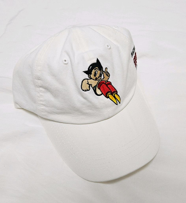 디아도라 아톰 그래픽 볼캡 오프 화이트 남녀공용 모자 프리사이즈 새상품--1