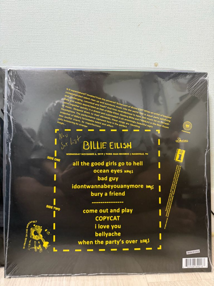 미개봉 빌리아일리시 rsd 희귀 lp--1