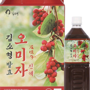 김소형 발효 오미자 진액 2L 박스당2병 10병 5박스 무료배송