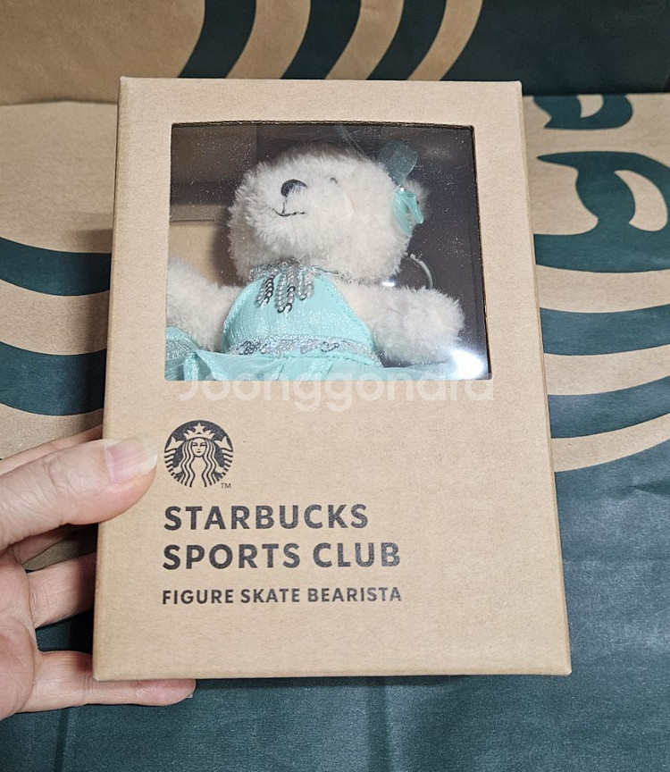 미개봉]스타벅스 피겨스케이트 베어리스타 키체인 키링--1