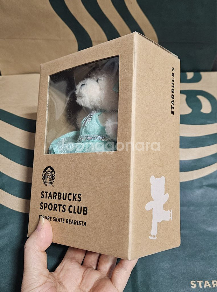 미개봉]스타벅스 피겨스케이트 베어리스타 키체인 키링--2
