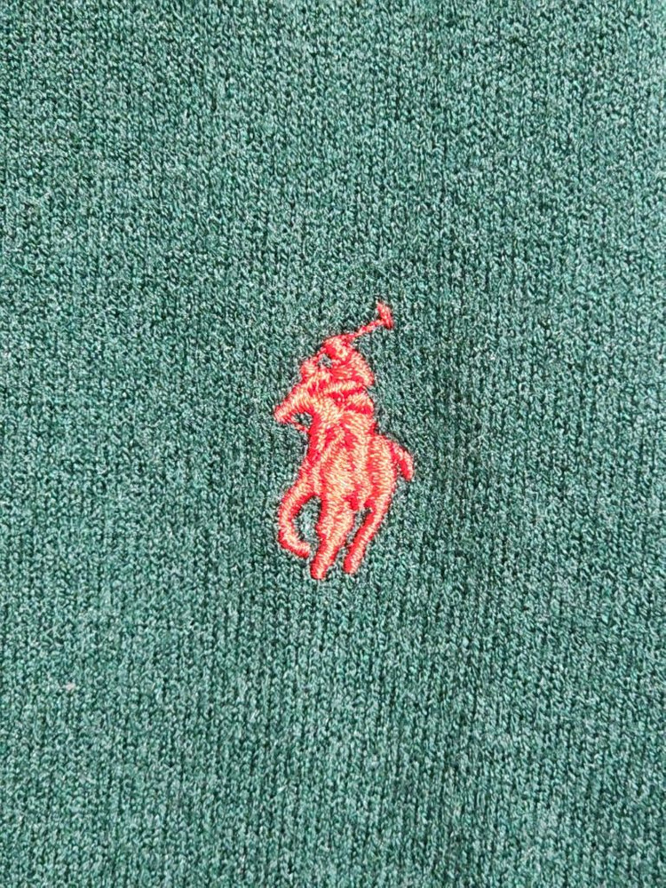 (L) 랄프로렌 폴로 가디건 녹색 포켓 브이넥 캐주얼 이미지