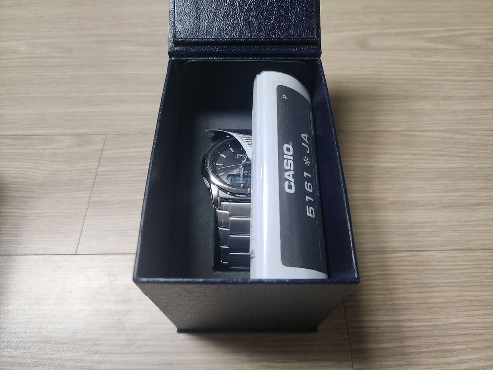 카시오 웨이브셉터 솔라 남성 메탈 시계 WVA-M630D-1AJF (새상품)--1