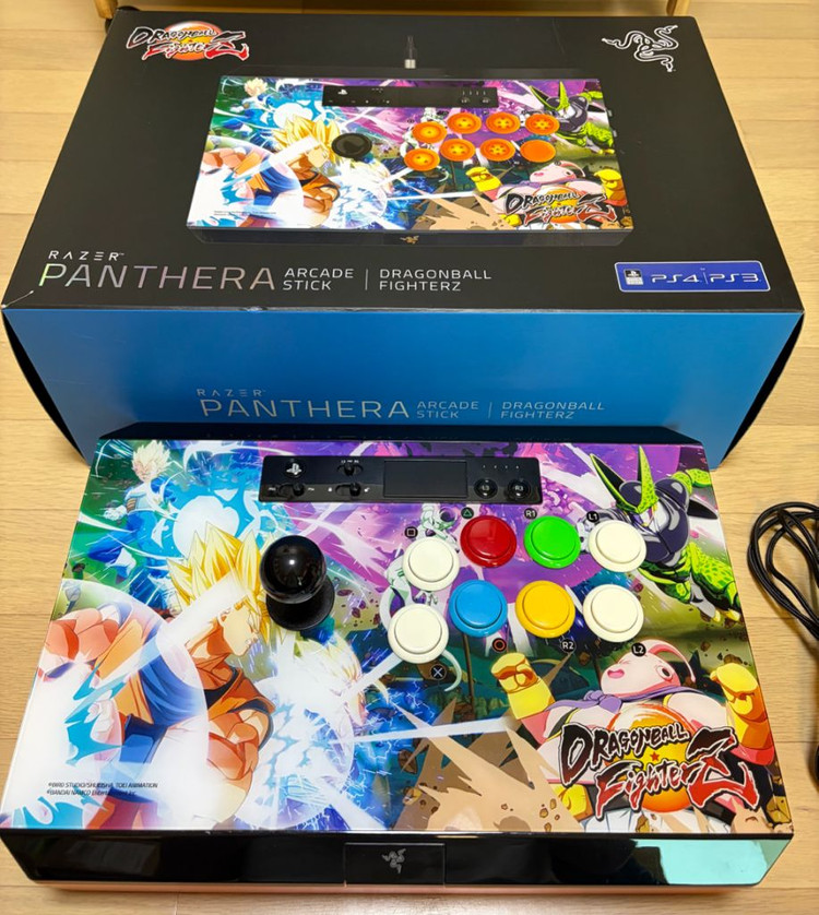 드래곤볼 에디션 레이저 판테라 조이스틱 판매(풀박스, 플스/PC 사용 가능, 상판 개폐형)--0